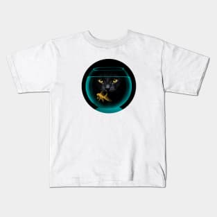 Black Cat & Goldfish Kids T-Shirt